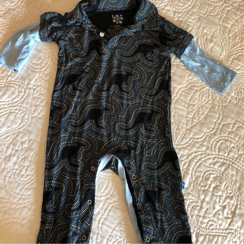 Kickee Pants Kangaroo Print One Piece